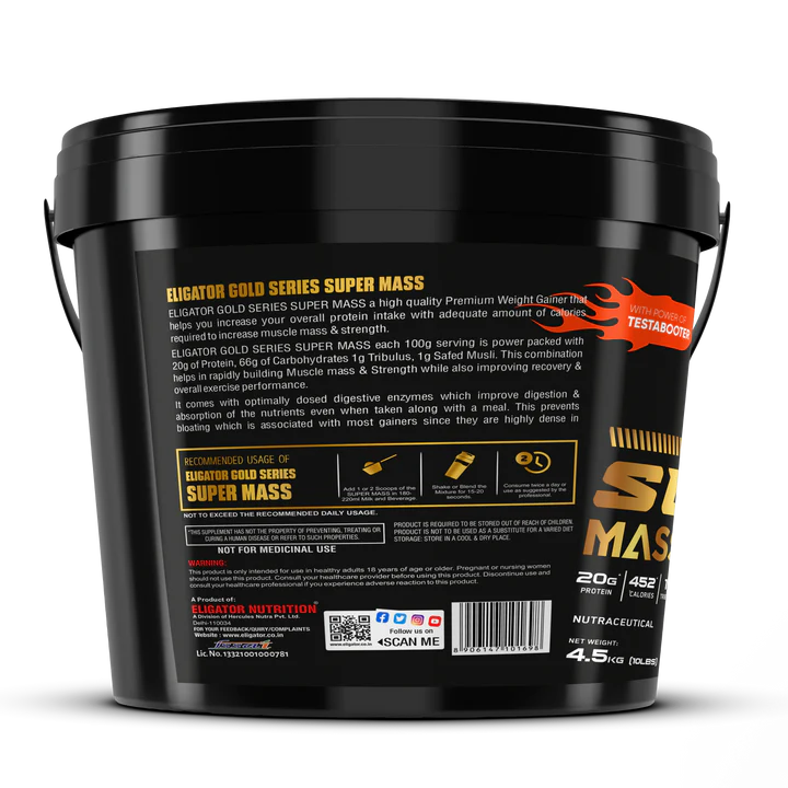 Eligator Super Mass - Massive Mass Gainer