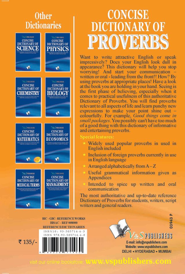 Concise Dictionary Of Proverbs