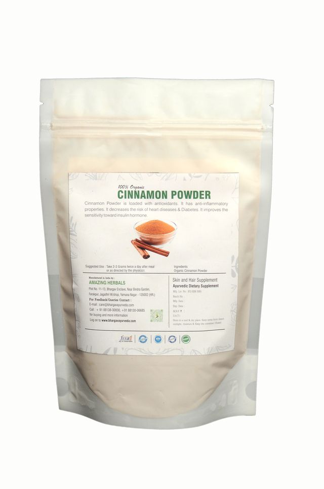 Dr.Bhargav's I Indigenous Cinnamon Powder I Antioxidants I Anti-inflammatory I Diabetes I Sensitivity Toward Insulin Hormone I 100gm