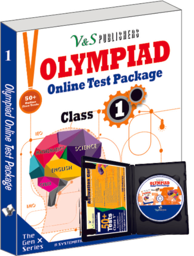 Olympiad Online Test Package Class 1 (Free CD With Activation Voucher)