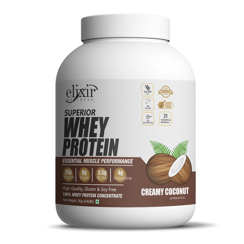 Elixir Superior Whey Protein - Primary Source Concentrate - 25g Protein
