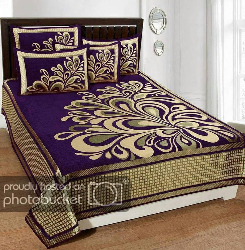 Chenille Queen Size Bedsheet With 2 Pillowcovers - Free Shipping* - Mall2Mart