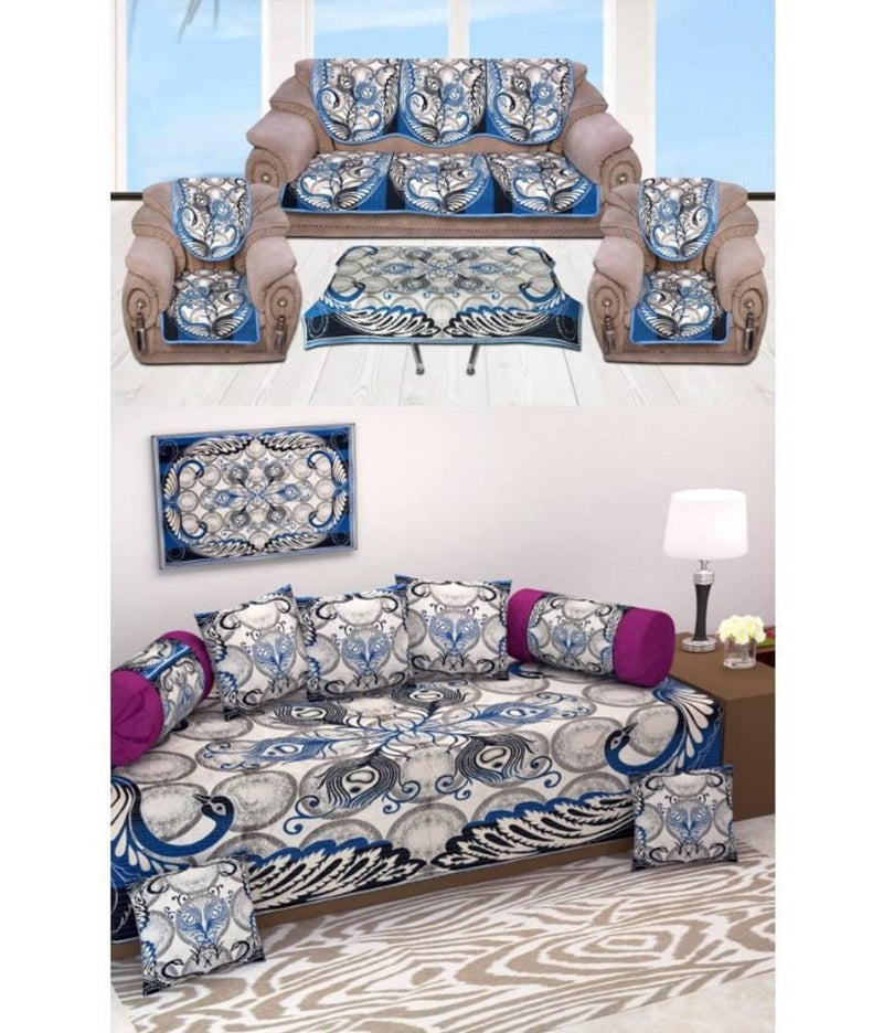 Jute Sofa Set, Diwan Set With Mat And Table Cloth Combo - Free Shipping* - Mall2Mart