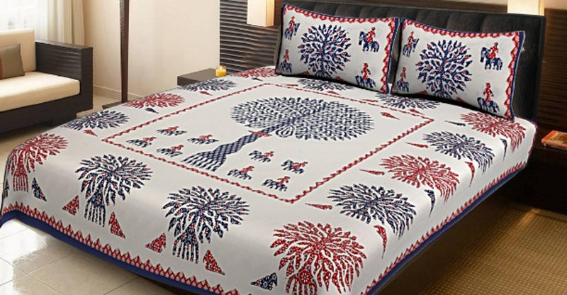 Stylish Modern Design King Size Bedsheet With 2 Pillow Covers - Free Shipping* - Mall2Mart