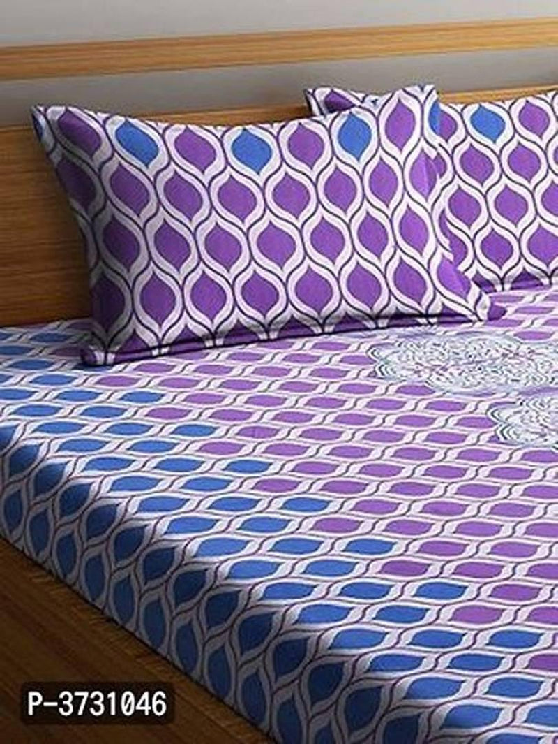 104 TC Cotton Double Bedsheet With Two Pillow Cover - Free Shipping* - Mall2Mart
