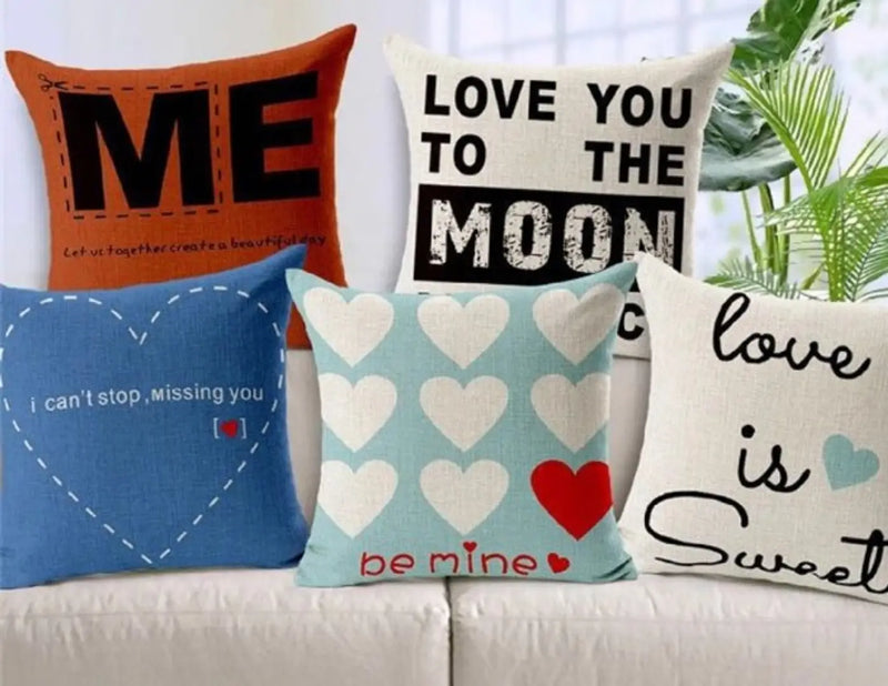 Attractive Cushions Cover Set of 5 Pcs