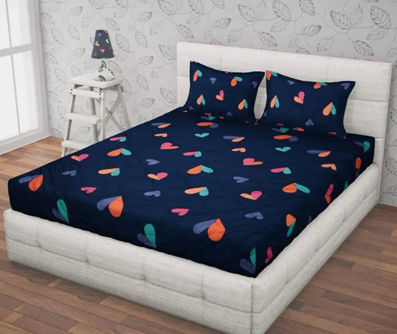 Double Bedsheet with Two Pillow Covers