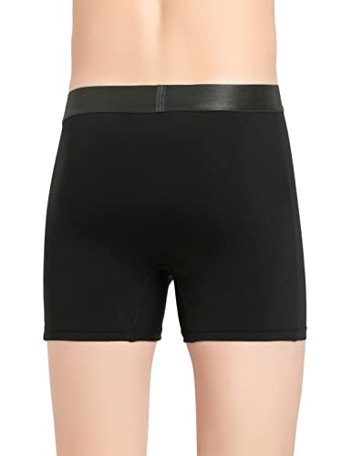 Jockey Men's Cotton Trunks (Pack of 1) (IC28-0105-BLACK Black L_Black_L)