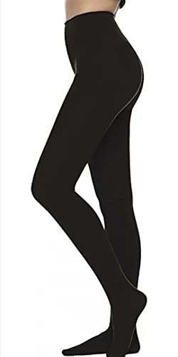 AKHIRAH Women's 1 pair Panty Hose Long Exotic Stockings Tight (Black) 110D