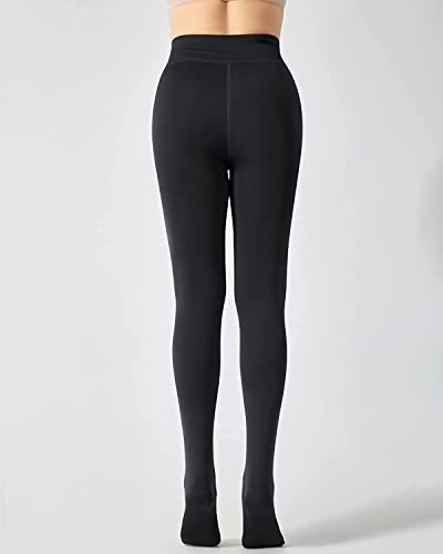 Yuneek Women/Girl Winter Warm Translucent Fleece Legging Free Size