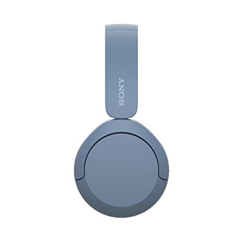 Sony WH-CH520, Wireless On-Ear Bluetooth Headphones with Mic, Upto 50 Hours Playtime, DSEE Upscale, Multipoint Connectivity/Dual Pairing,Voice Assistant App Support for Mobile Phones (Blue)