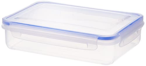 Aristo Lock & Fresh 301 Plastic Storage Container - 1100 ML, Transparent Clear, large (LOCK&FRESH301) (22 x 15.5 x 6cm)