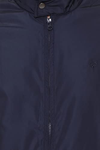 Allen Solly Men's A-Line Coat (Asjkobopn25774_Navy_Xl