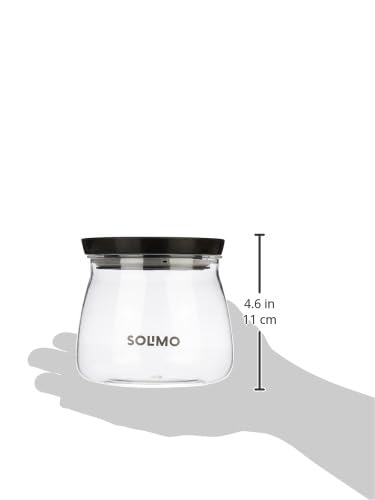 Amazon Brand - Solimo Plastic Storage Jar and Container Set I Air Tight & BPA Free Containers for Kitchen Storage Set I Grocery Kitchen Container Set I Multipurpose Jar,800 Ml Each, Set 4, Black