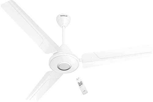 Havells Efficiencia Neo 1200Mm Bldc Motor With Remote Ceiling Fan (Elegant White), 26 Watt, Winner Of National Energy Conservation Award 2021