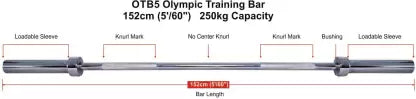 Usi Olympic Barbell , Olympic Barbell Rod , Olympic Training Bar Otb5 Weight Lifting Bar