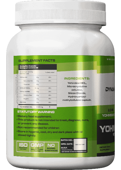 Dynami Nutrition’s Yohimbine Hcl