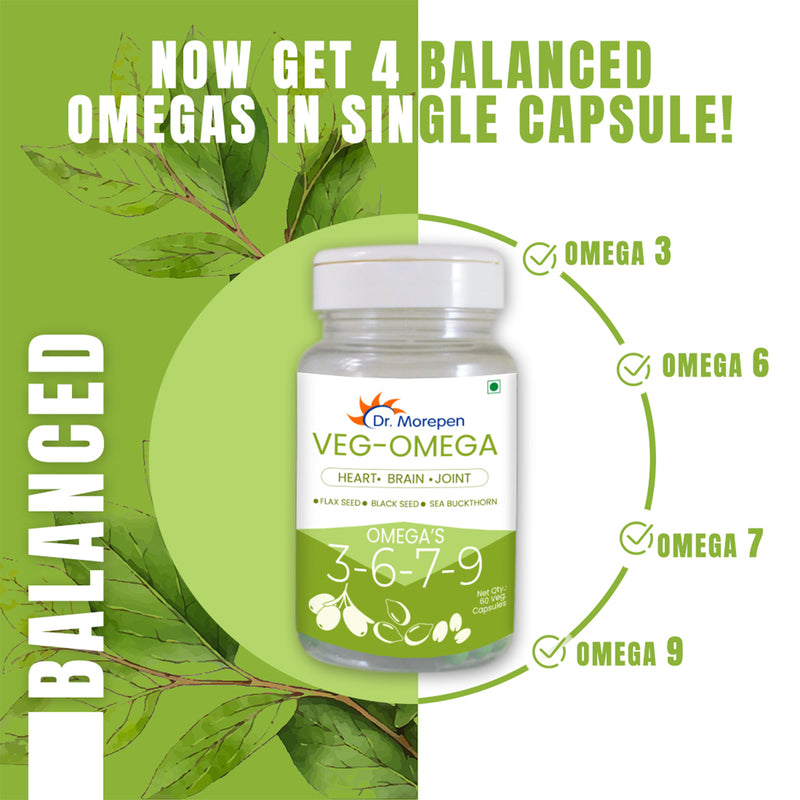 Omega-3-6-7-9 Vegetarian Capsules (60 Capsules)