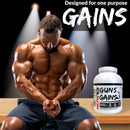 Ketones Nutrition Guns N Gains | High Protein Mass And Weight Gain Formula | Low Sugar