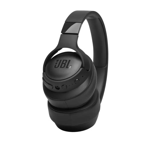 JBL Tune 760NC, Wireless Over Ear Active Noise Cancellation Headphones with Mic, up to 50 Hours Playtime, Pure Bass, Dual Pairing, AUX & Voice Assistant Support for Mobile Phones (Black)