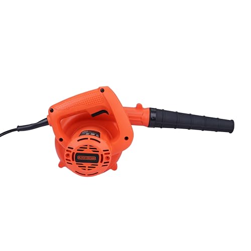 BLACK+DECKER BDB530 530W Single Speed Air Blower with Dual Modes of Blowing & Suction and Attached Dust Bag for Dirt Collection for Home & DIY Use, 1 Year Warranty, ORANGE & BLACK