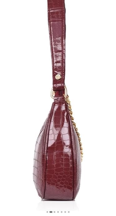 DaisyStar Women Fashion Croco Shoulder Bags - Hand Bags for women (Maroon)