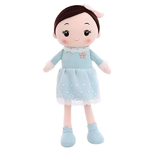 SCOOBA Super Soft 40cm Height Stuffed Girl Doll - Polyfill Washable Cuddly Soft Plush Toy - Helps to Learn Role Play - 100% Safe for Kids (Random Color Will be Send)