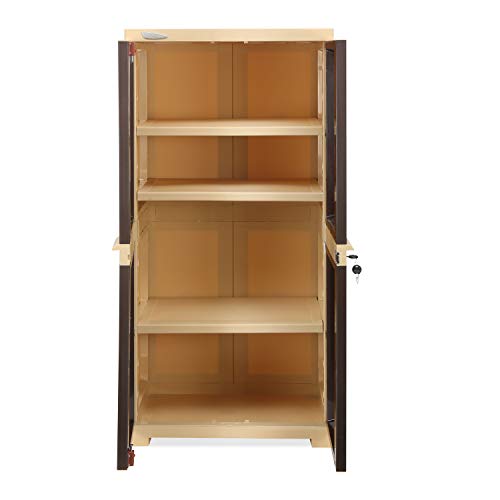 Nilkamal Freedom Mini Medium (FMM) Plastic Cabinet for Storage| Space & Clothes Organizer| Shelves| Cupboard| Almari| Wardrobe| Living Room| Adult & Kids| Multipurpose for Home Kitchen & Office