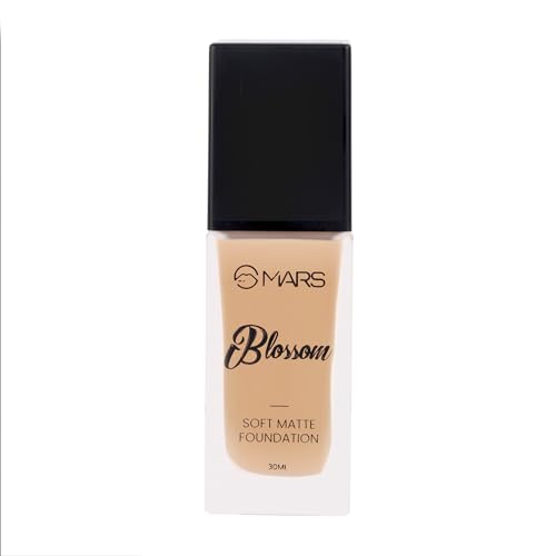 MARS Blossom Soft Matte Foundation Lotion | Blendable & Buildable | Flawless Base Foundation for Face Makeup (30 ml) (05-BUFF)