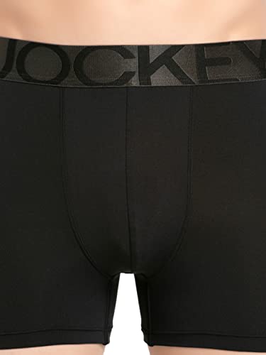 Jockey Men's Cotton Trunks (Pack of 1) (IC28-0105-BLACK Black L_Black_L)