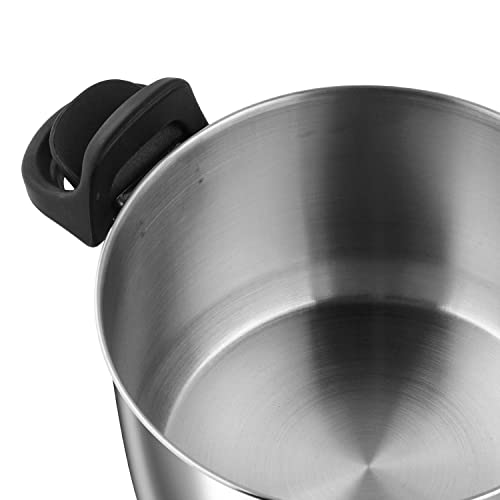 Vinod Stainless Steel Pasta/Noodle Pot with Strainer Lid, Sturdy Lockable Virgin Bakelite Handles,4 litres,Induction Friendly 2 Year Warranty, Silver