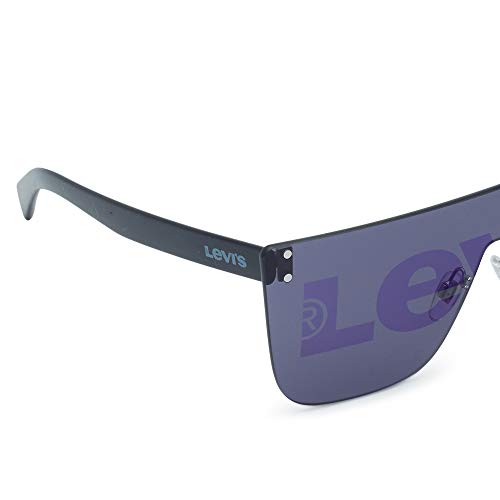 Levi's Men's Non-Polarized Blue Lens Plastic Square Sunglasses LV 1001/S