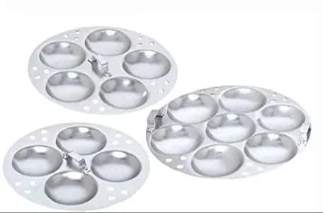 Subaa Anodised(Hindalium) Aluminium Idli Maker/Non-Whistling Traditional Idli Cooker/Idlipot/Idli Steamer Cooking 16 Idlis Size 16, White Color, LPG Stove Compatible Only- 3 Idly Plate