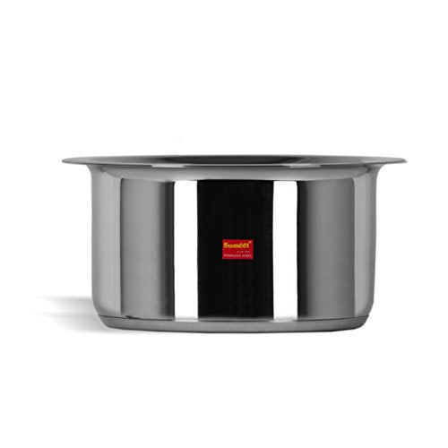 Sumeet Stainless Steel Cookware Set, 2.3 LTR, 1 Tope, 1 Lid (Steel)