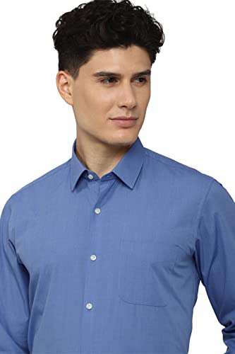 Peter England Men's Regular Fit Shirt (PESFONUP479880_Medium Blue 42)