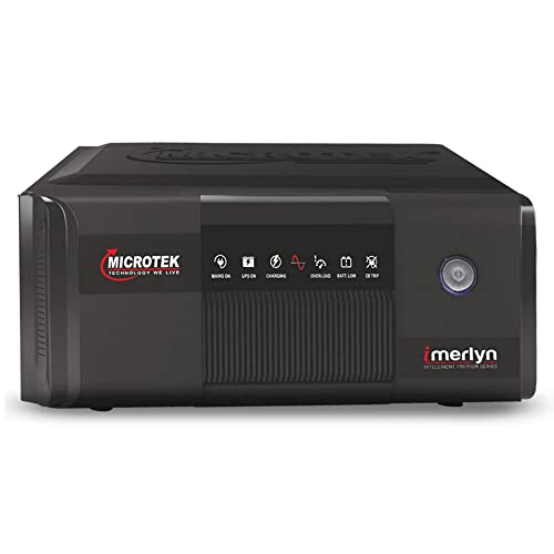 Microtek iMerlyn 1850 Advanced Digital 1600VA/24V Inverter, Support 2 Battery With 2 year Warranty for Home, Office & Shops