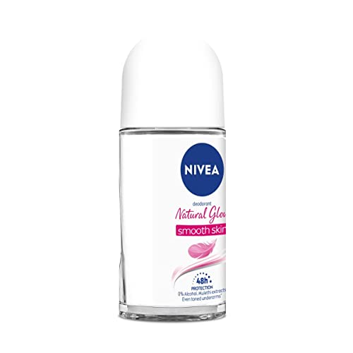 NIVEA Natural Glow Smooth Skin Deodorant Roll On for Women, 50ml (originally Whitening Smooth Skin)