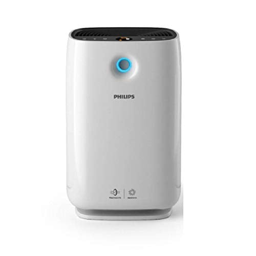 PHILIPS High Efficiency Air Purifier AC2887/20, Vitashield Intelligent Purification, removes 99.9% airborne viruses & bacteria, 99.97% airborne pollutants, HEPA filter, ideal for master bedroom, White, Standard