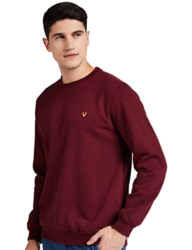Allen Solly Men Casual Cotton Sweatshirt(ASSTORGPM88973_Maroon_L)