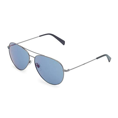 Levi's Men's Non-Polarized Blue Lens Metal Pilot Sunglasses LV 1006/S