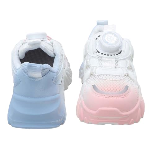 Hopscotch Girls Mesh Solid Athletic Shoes in Pink Color, UK:3 (XRX-4544121)