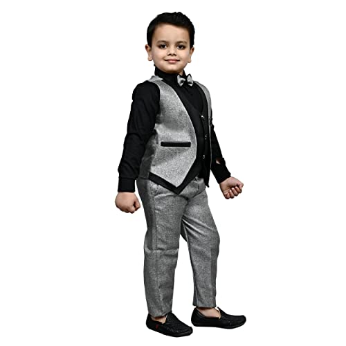 Zolario Boys Clothing Set 3 Piece Dress for Boys, Set of Coat, Pant & Shirt, Ideal for Wedding and Birthday. 4-5 Yrs