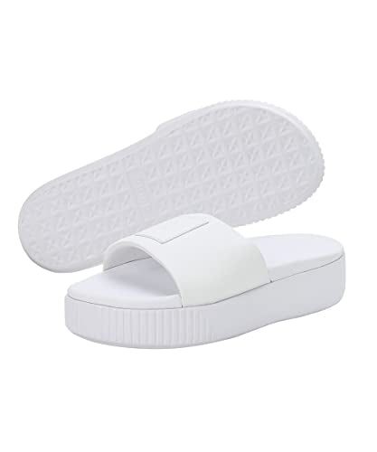 Puma Womens Platform Slide Wns Puma White-Puma White Slide -6 UK (36612108)