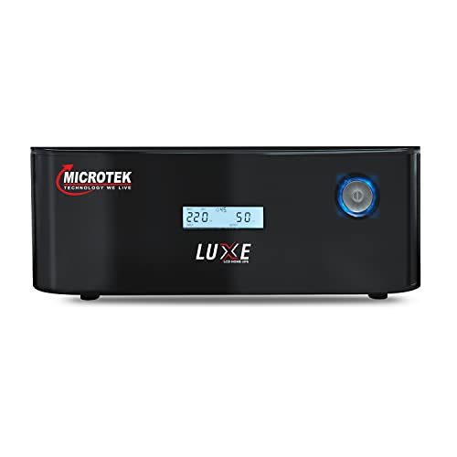 Microtek Luxe 1400 Pure Sine Wave 1100VA/12V Inverter, Support 1 Battery with 2 Year Warranty for Home, Office & Shops