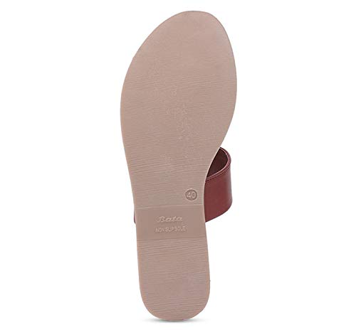 BATA womens Vintage Th Red Flip Flop - 5 UK (5515723)