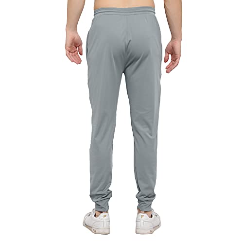ENDEAVOUR WEAR Men's Regular Fit Polyester Blend Joggers (EWTS_GRYTRACK_M_Grey_M)