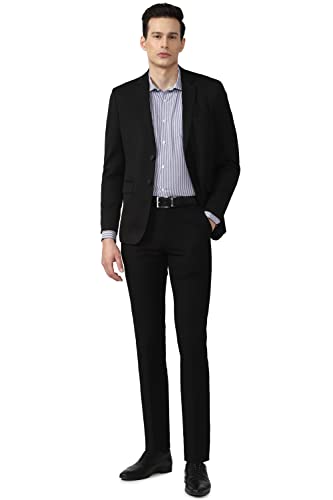 Van Heusen Men's Slim Pants (VHTFTSLBD66038_Black_32)