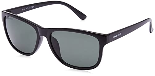 Fastrack Men's 100% UV protected Black Lens Square Sunglasses