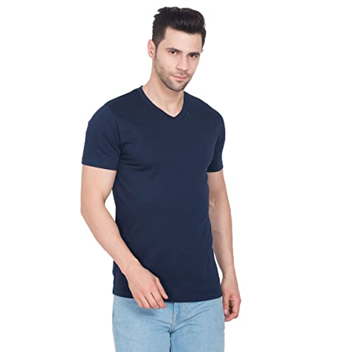 beUNIQ 036 V-Neck T-Shirt (XXXXX-Large) Navy