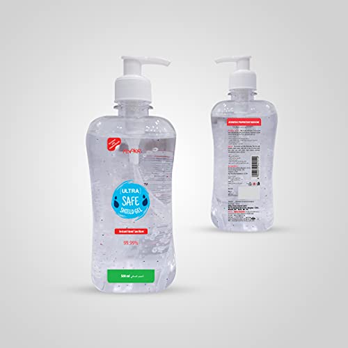 Ultra Safe Shield Gel Instant Hand Sanitizer 500 ml Combo of 2